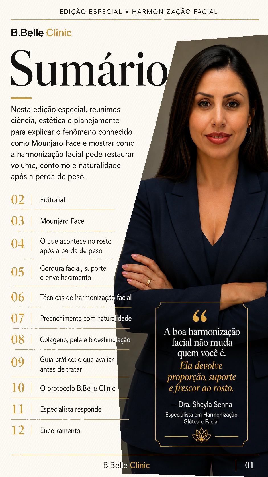 Sumário aprovado da edição especial Mounjaro Face com Dra. Sheyla Senna